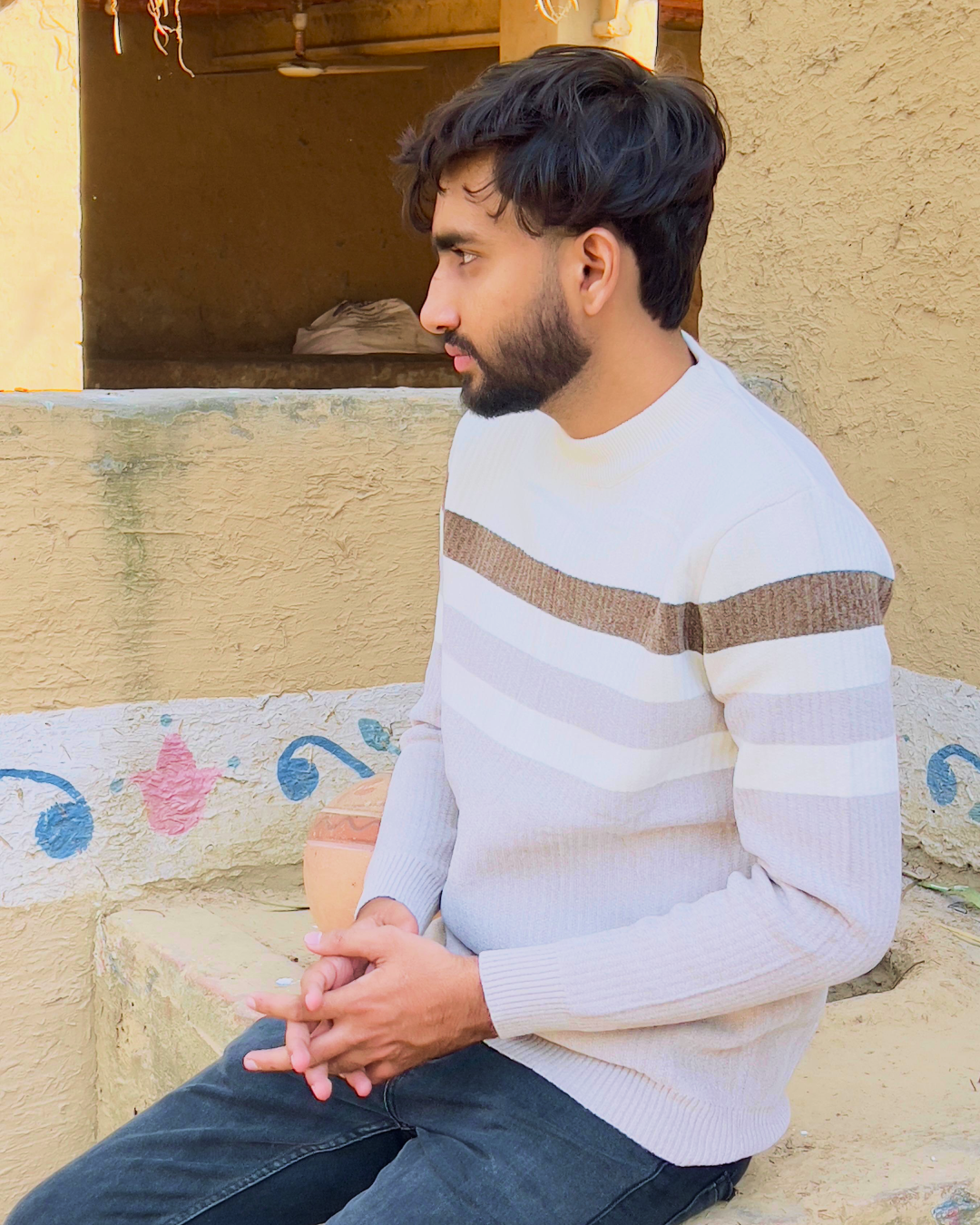 Cream Signature Sweater