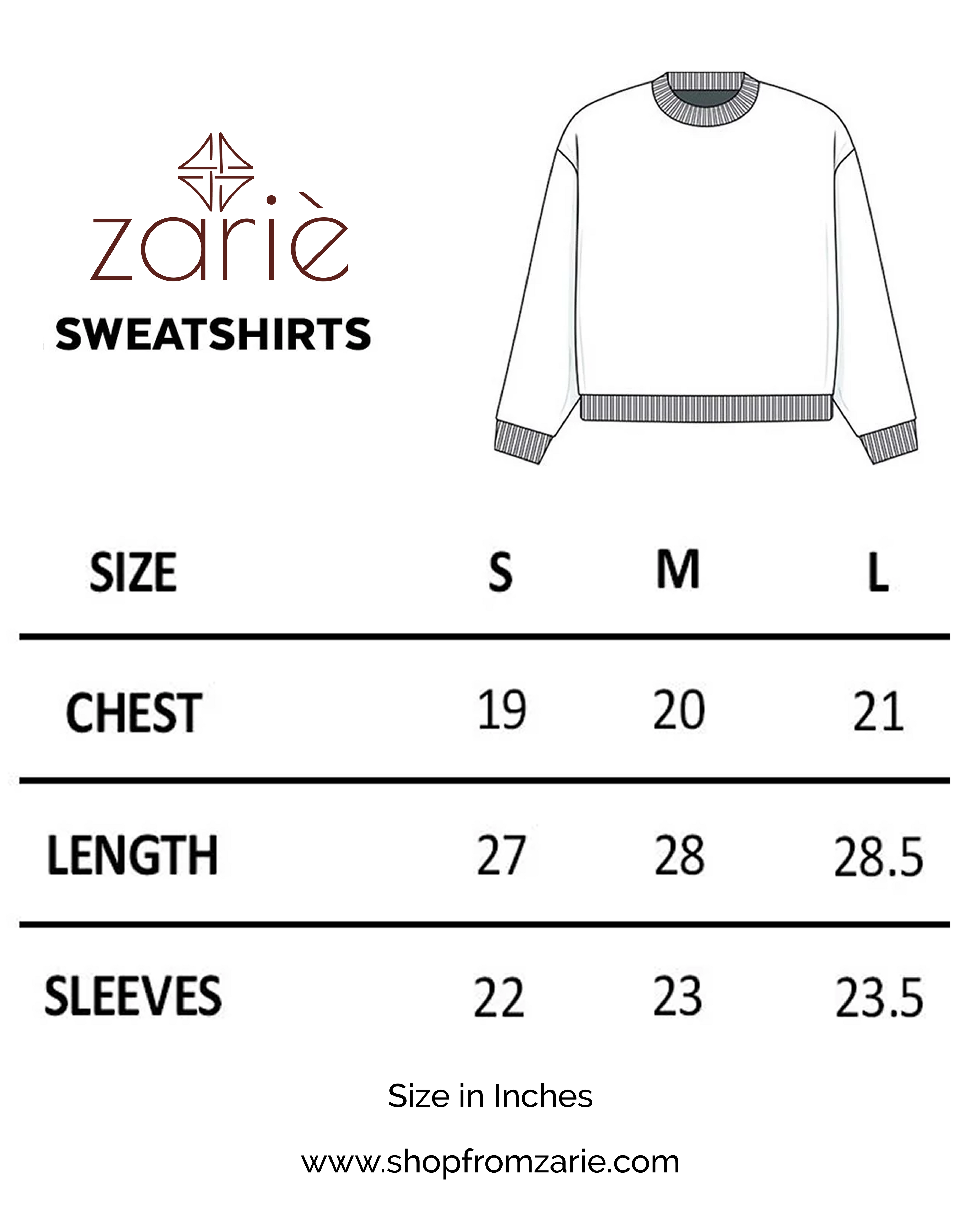 Zarie Signature Unisexual Sweatshirt